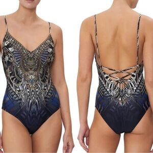 Camilla Knights of the Wild Navy One Piece Swimsuit